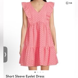 Short Sleeve Eyelet Dress